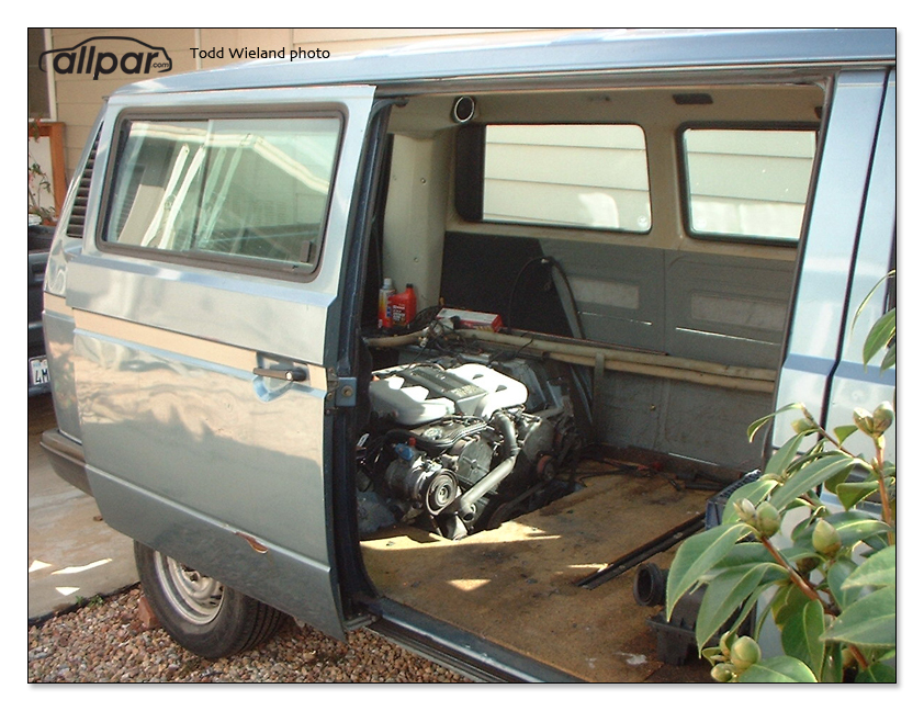 Crazy Chrysler V6 into a VW van swap